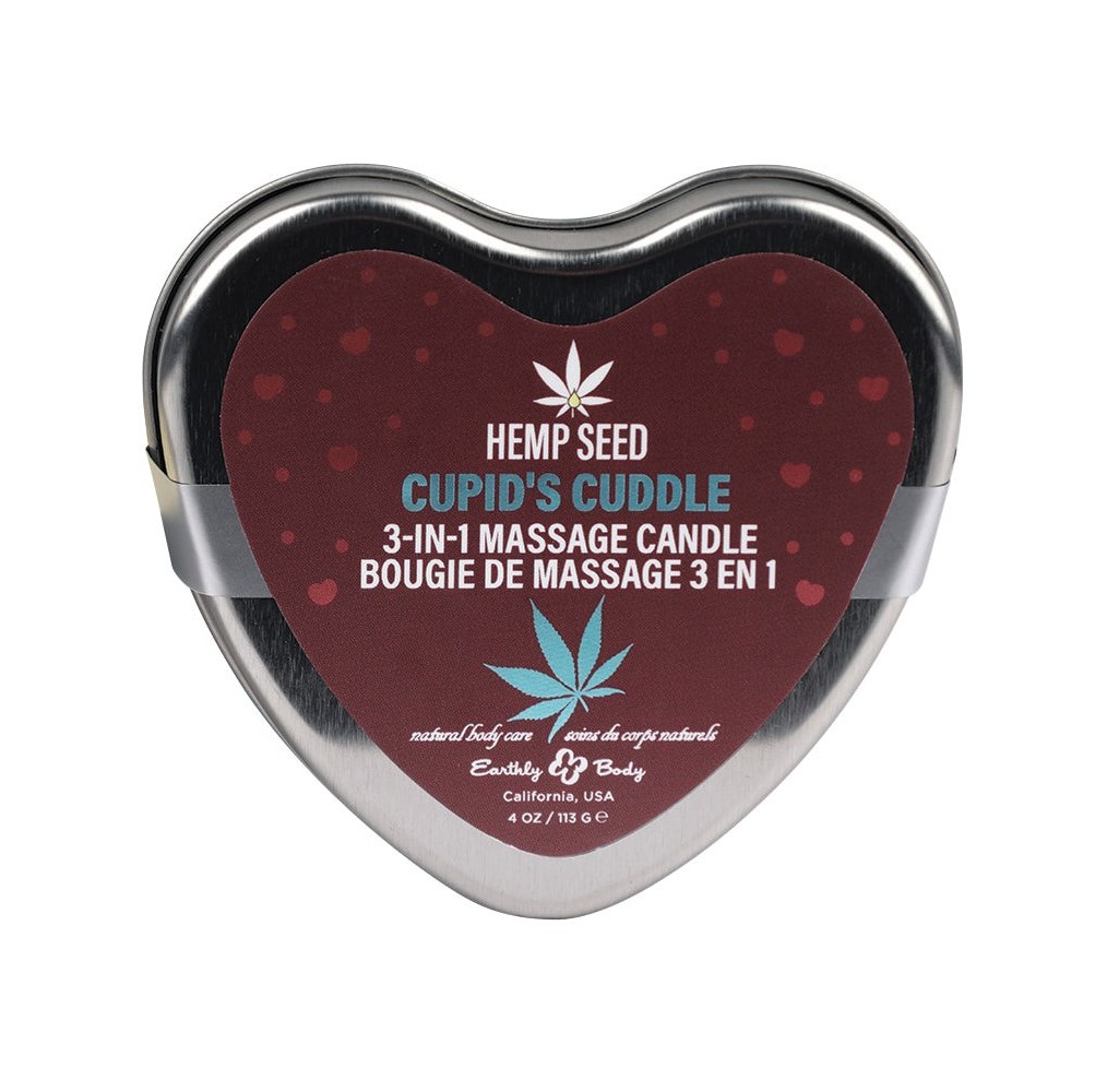 Earthly Body Hemp Seed 3n1 Valentines Day Candles-Cupid's Cuddle 4oz